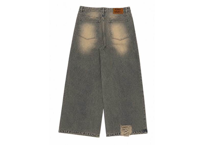 DYING WISHES WASHED DISTRESSED JEANS