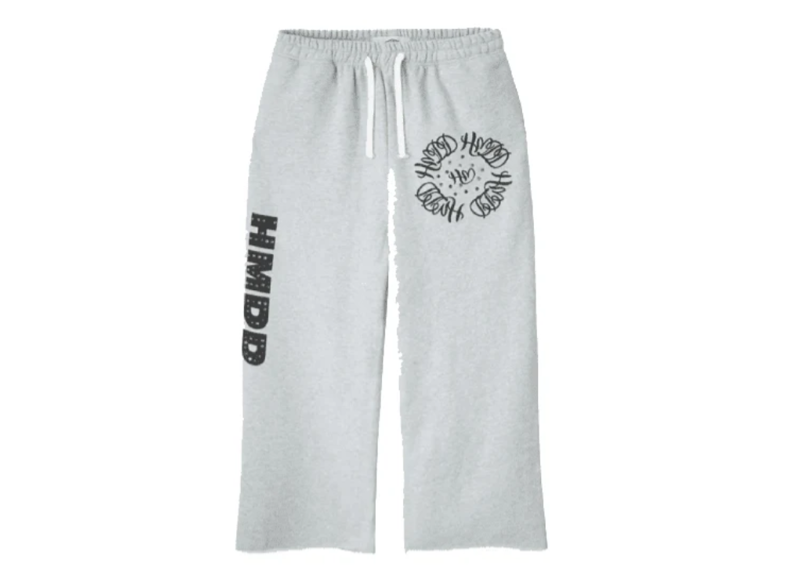 HMDD Chimstone Rhinestone Sweatpants Grey