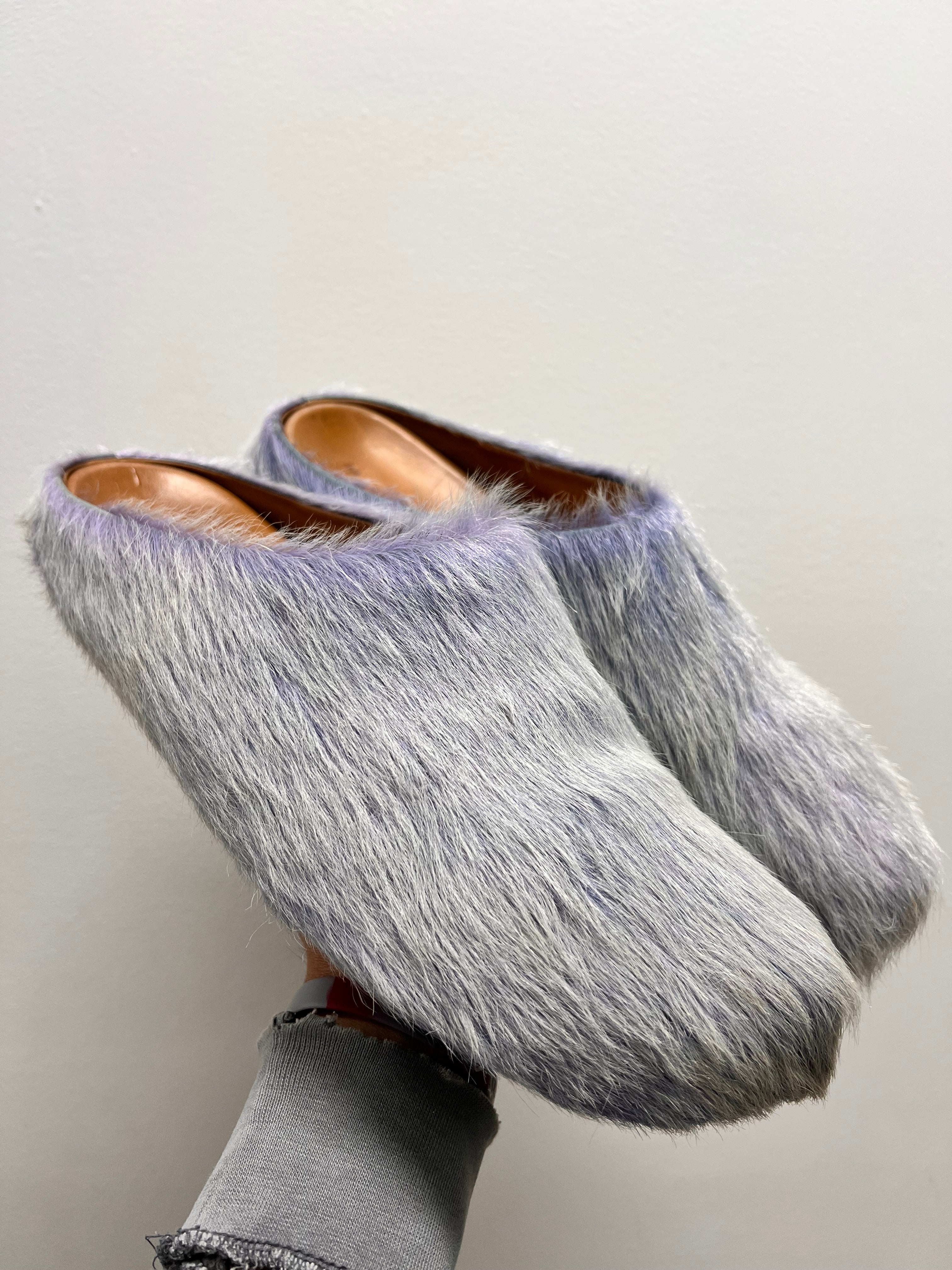 MARNI SLIDE Fussbett Sabot blue lilac