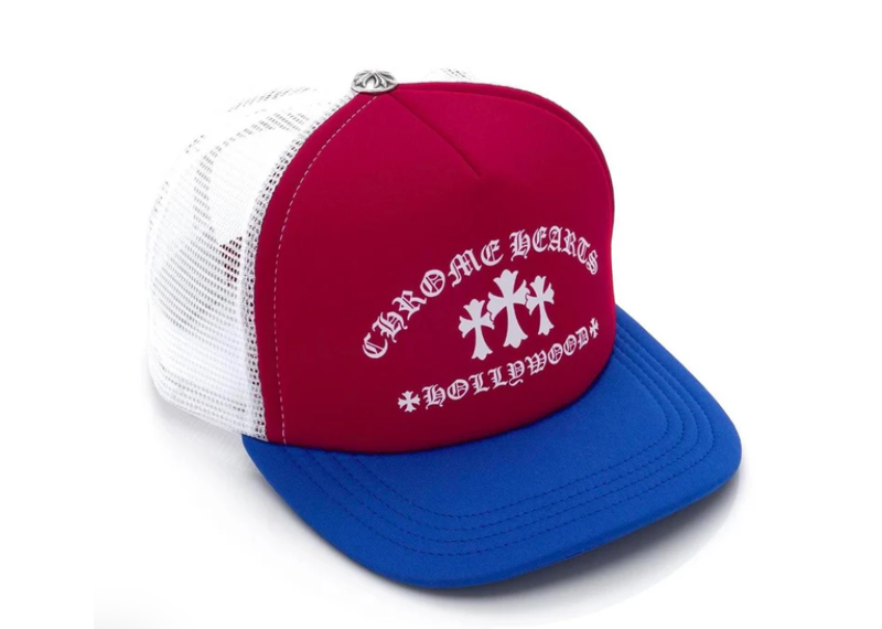 Chrome Hearts King Taco Trucker Hat Red White Blue