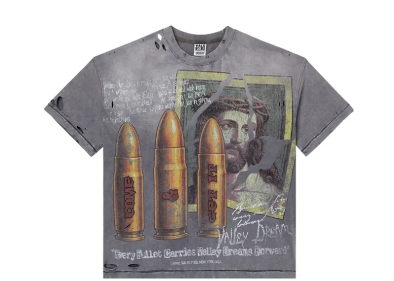 Vale Forever Faith Thrashed Tee Grey