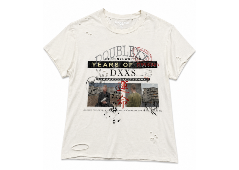 DOUBLE X STUDIOS WRITTEN DESTINY CREAM TEE