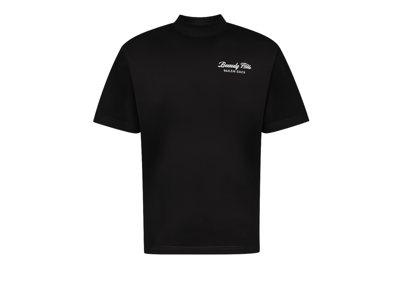 Balenciaga Beverly Hills Medium Fit T-shirt Washed Black/White