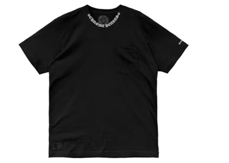 Chrome Hearts Short Sleeve Pocket Crew T-shirt Black