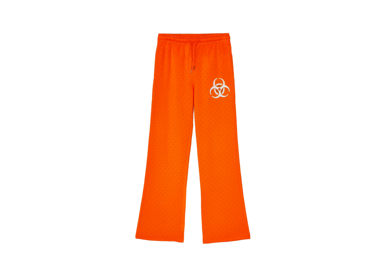 GLOBAL THREAT ORANGE SWEATPANTS RHINESTONE
