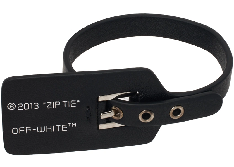 Off-White Black Zip Tie Bracelet