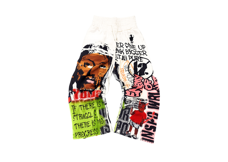 Inspo Wrld All Over Wide Leg Sweats