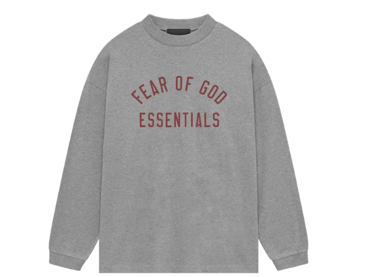 Fear of God Essentials Jersey Long-Sleeve Tee Dark Heather