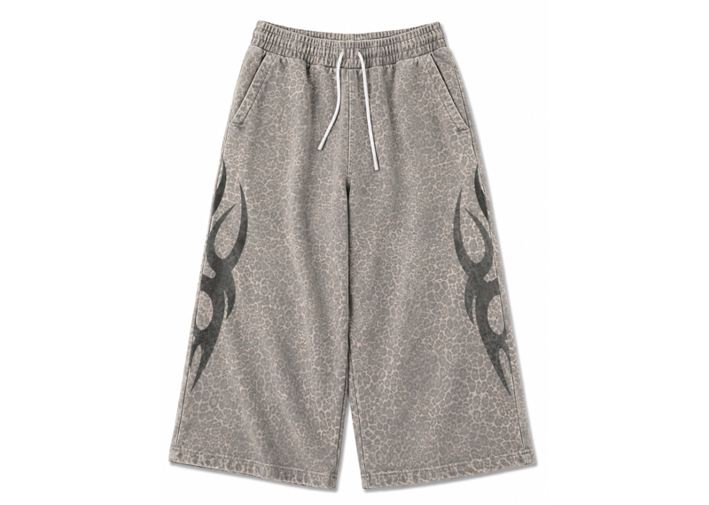 END DAYS LEOPARD PRINT SWEATPANTS