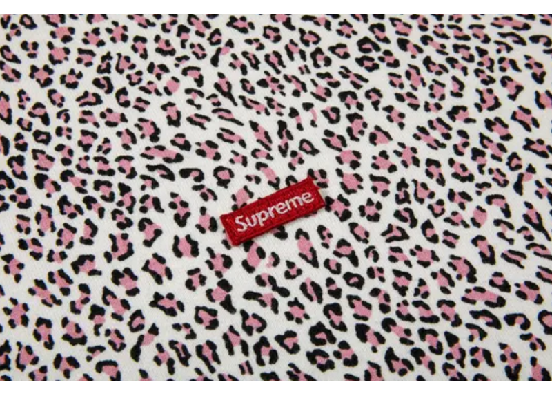 Supreme Small Box Tee Pink Leopard