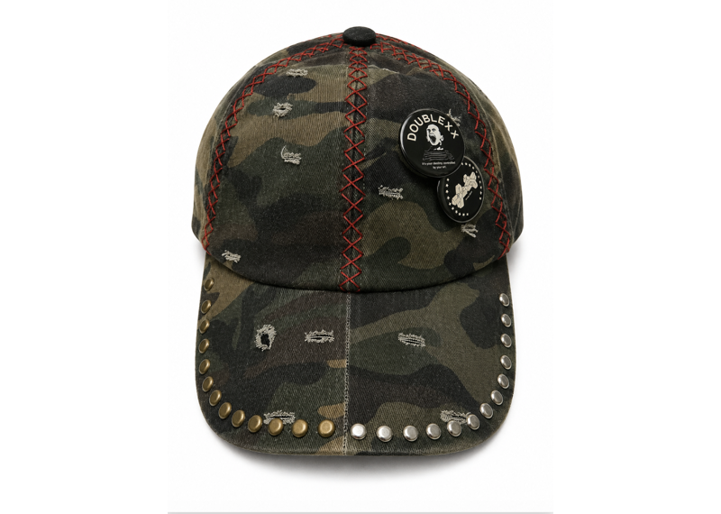 Doublexxstudios Reconstructed X stitched Camo Cap