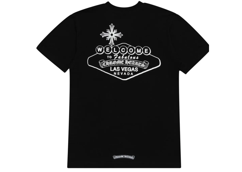 Chrome Hearts Welcome to Las Vegas Pocket Tee Black
