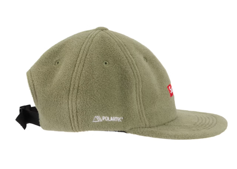 Supreme Polartec Small Box 6-Panel Olive