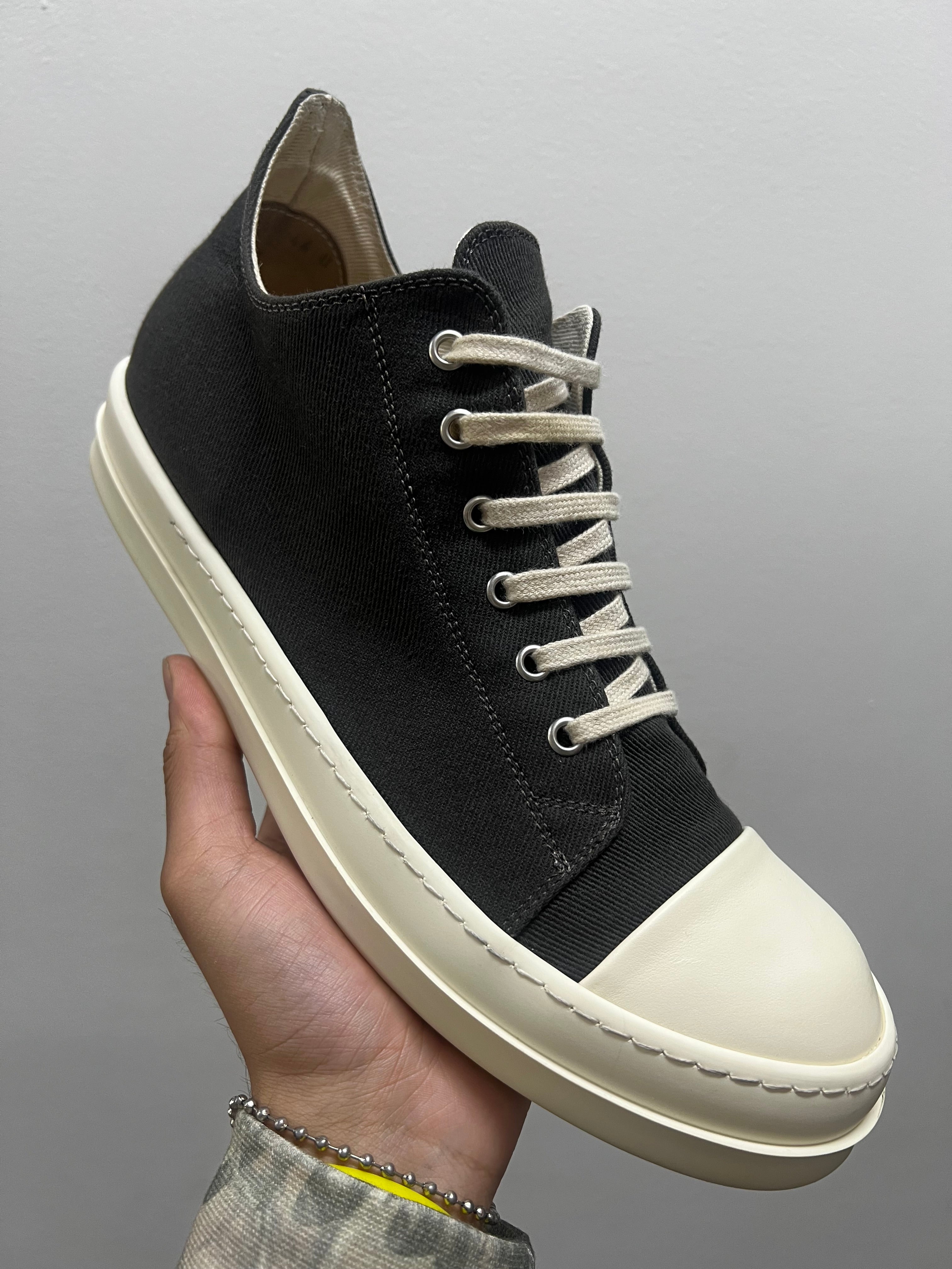 RICK OWENS DRKSHDW RAMONE VINTAGE DENIM DARK DUST MILK
