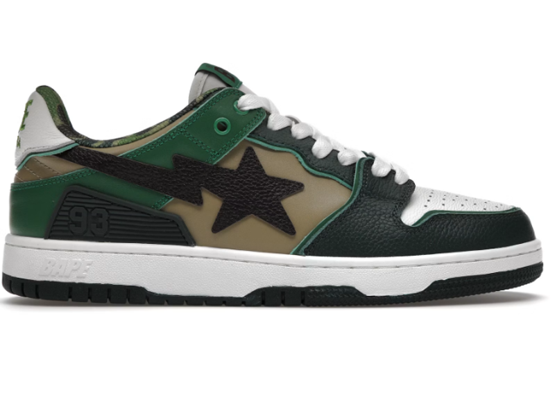 A Bathing Ape Bape SK8 Sta ABC Camo Green (2022)