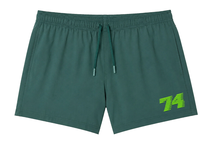 74 Is War Green Collegiate Running Shorts