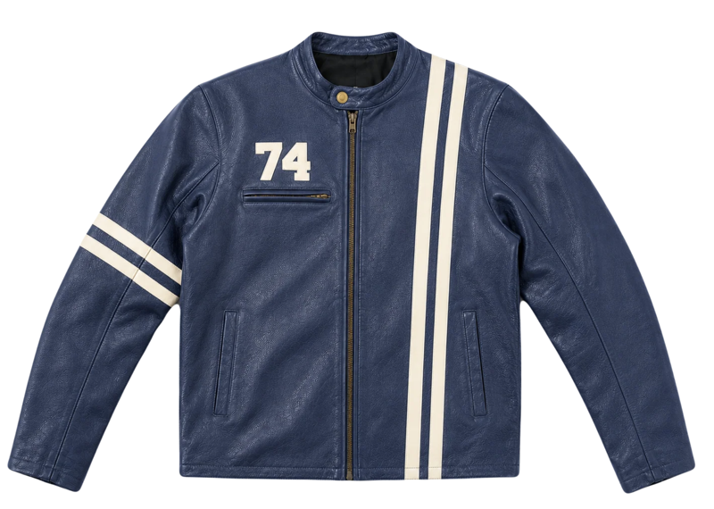 74 Is War Navy Moto-Bike Jacket