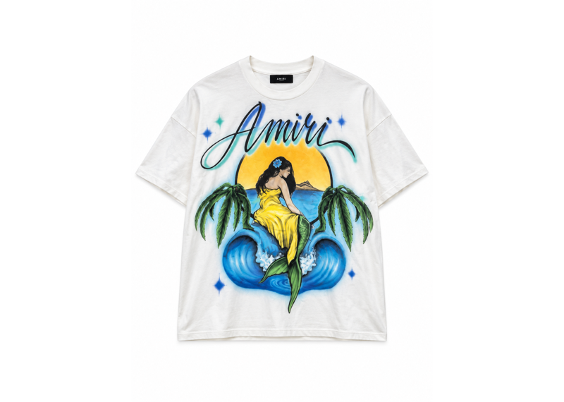 Amiri Air Brushed Mermaid Tee
