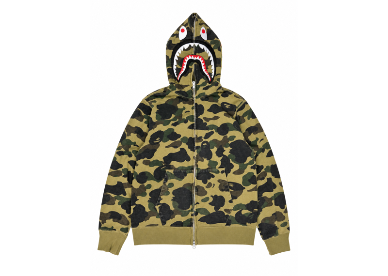 Bape Camoflage Shark Full Zip Hoodie
