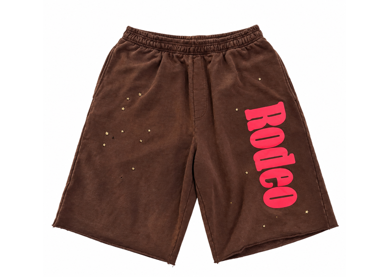 Cactus Jack by Travis Scott x Sp5der Days Before Rodeo Shorts 'Brown'