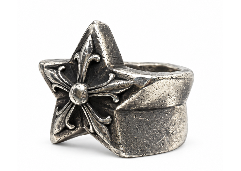 Chrome Hearts Five Point Star Ring Size 7