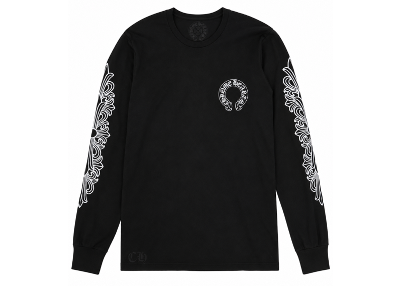 Chrome Hearts Horseshoe Logo Thermal Long Sleeve T-Shirt
