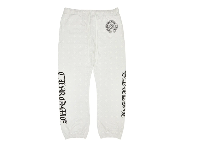 Chrome Hearts Monogram Sweatpants 'White'