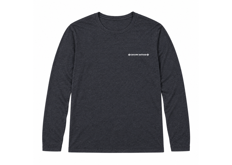 Chrome Hearts Vintage Plus Cross Scroll Longsleeve T-Shirt