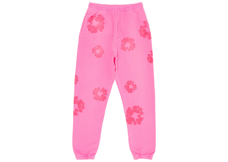 Denim Tears Mono Cotton Wreath Sweatpants 'Pink'
