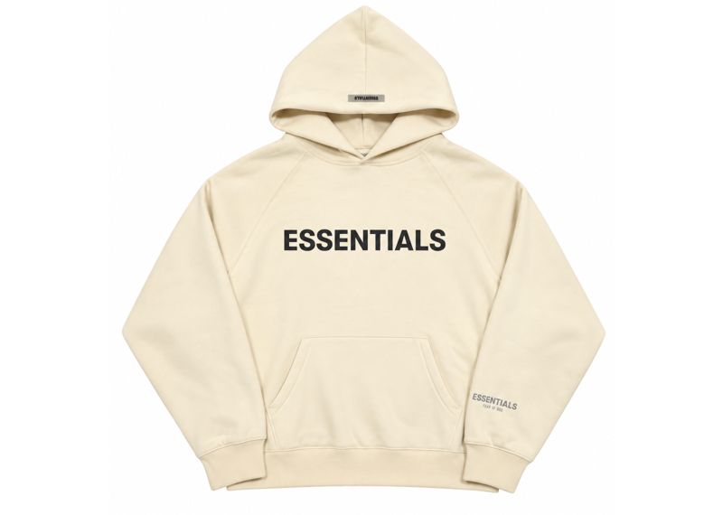 Fear Of God Essentials Pullover Hoodie Cream
