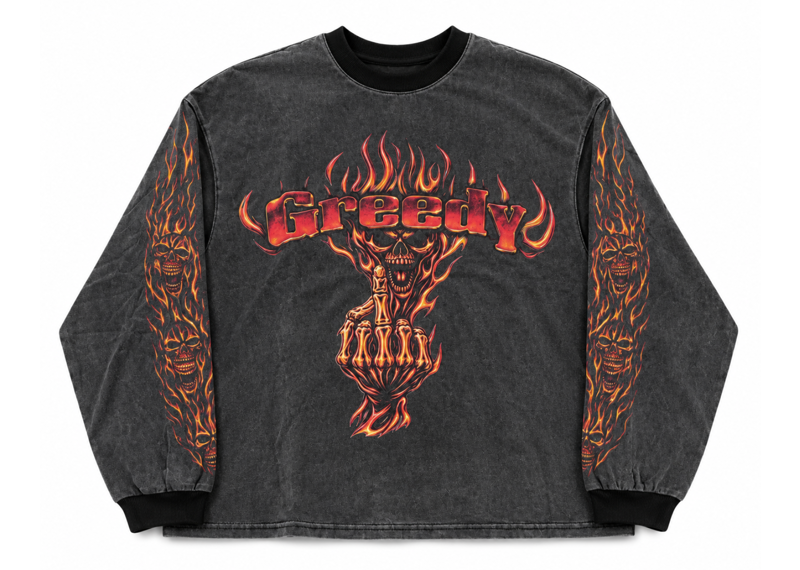 GREEDY UNIT FLAME LONG SLEEVE