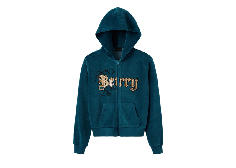 GV Gallery Paris Hilton WMNS Velour Zip Up 'Teal'