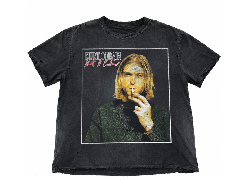 GV Gallery Raspberry Hills Kurt Cobain Black Tee