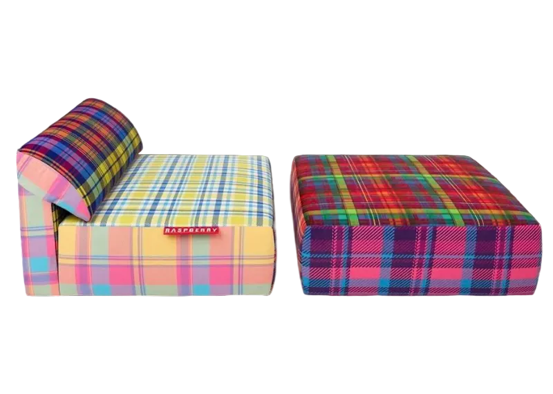 GV Gallery Raspberry Hills Raspberry Home 2 Piece Plaid Set