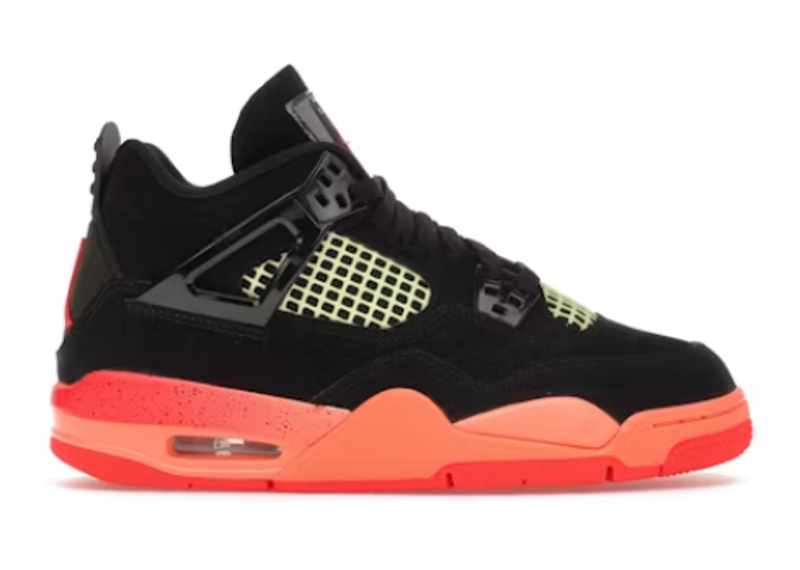 Jordan 4 Retro Black Infrared Barely Volt (GS)