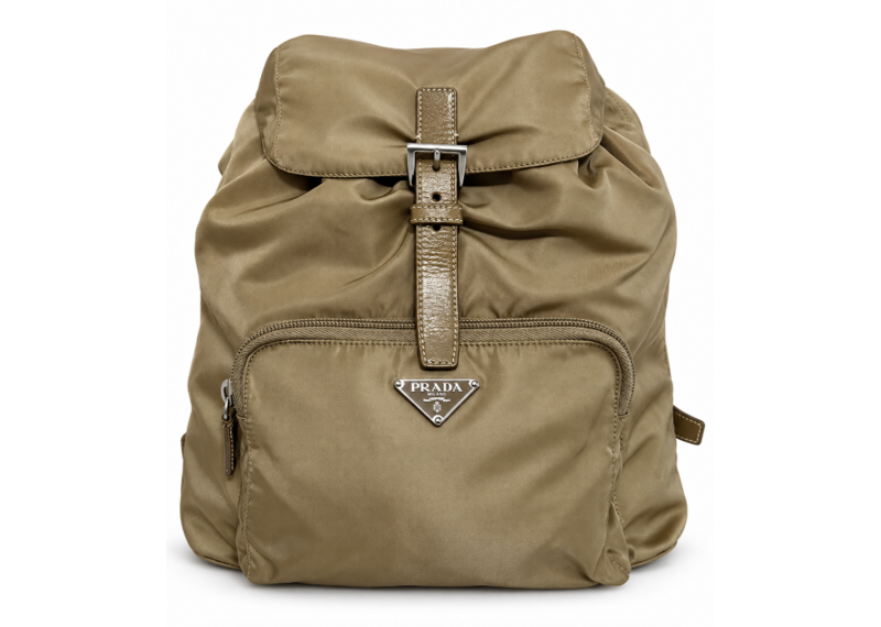Prada Mini Nylon Backpack Champagne