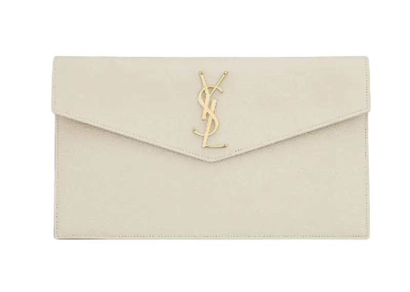 Saint Laurent  Uptown Pouch in Grain De Poudre Embossed Leather