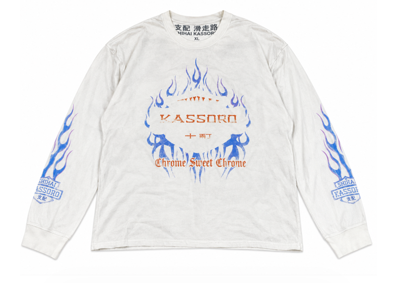 SHIHAI KASSORO DIRTY WHITE "CHROME SWEET CHROME" LONGSLEEVE