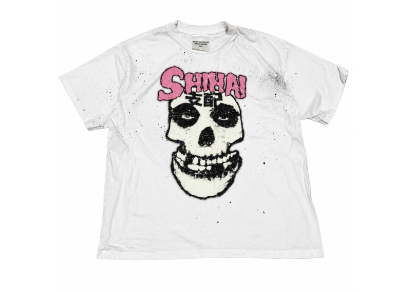 SHIHAI KASSORO SHIFITS PINK WHITE PAINT SPLATTER TEE