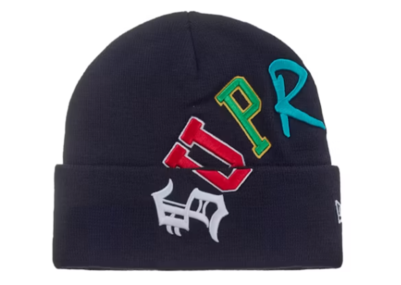 Supreme New Era Arc Beanie Navy