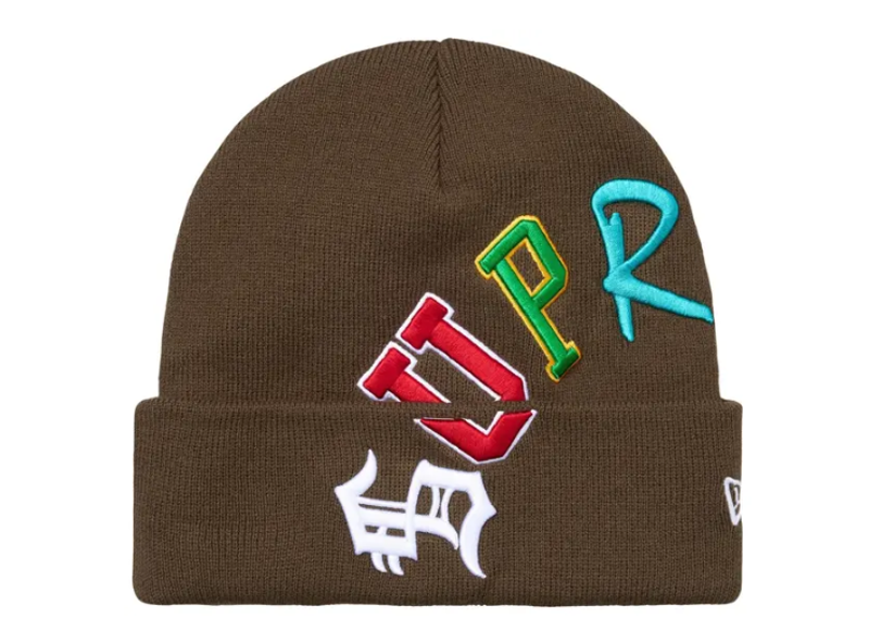 Supreme New Era Arc Beanie 'Brown'