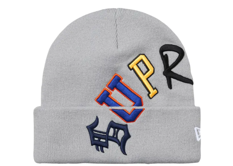 Supreme New Era Arc Beanie 'Grey'