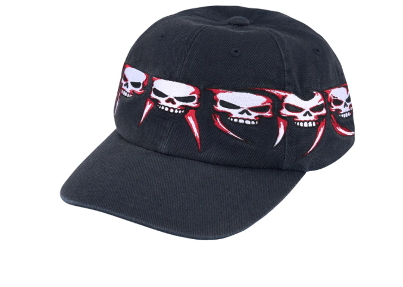 SUPREME SKULLS SPELLOUT 6 PANEL NAVY