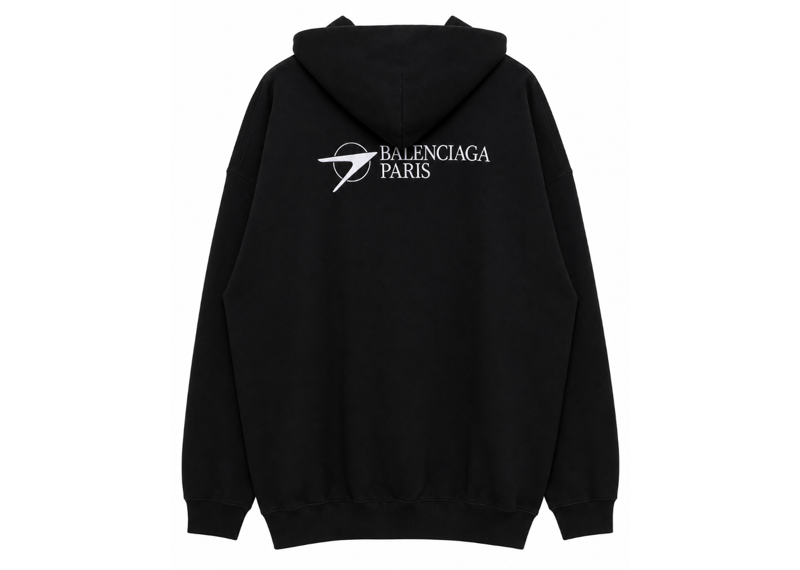 Balenciaga Oversized Racing Arrow Logo Hoodie