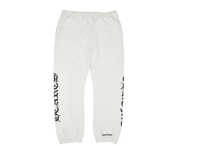 Chrome Hearts Monogram Sweatpants 'White'