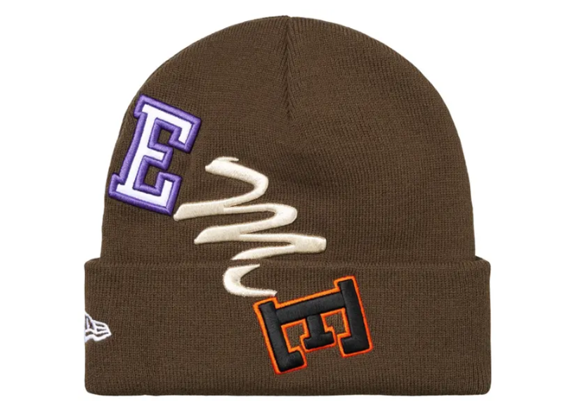Supreme New Era Arc Beanie 'Brown'