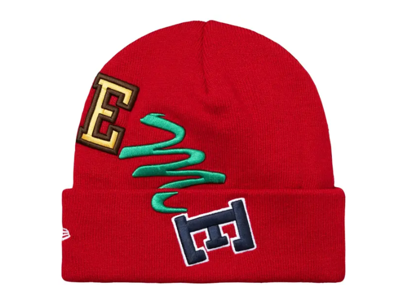 Supreme New Era Arc Beanie 'Red'