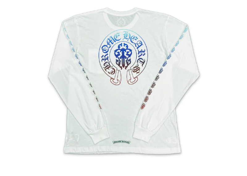 Chrome Hearts Multicolor Dagger L/S Tee White