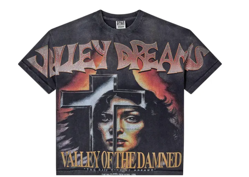 Vale Forever Damned Bling Tee Washed/Black