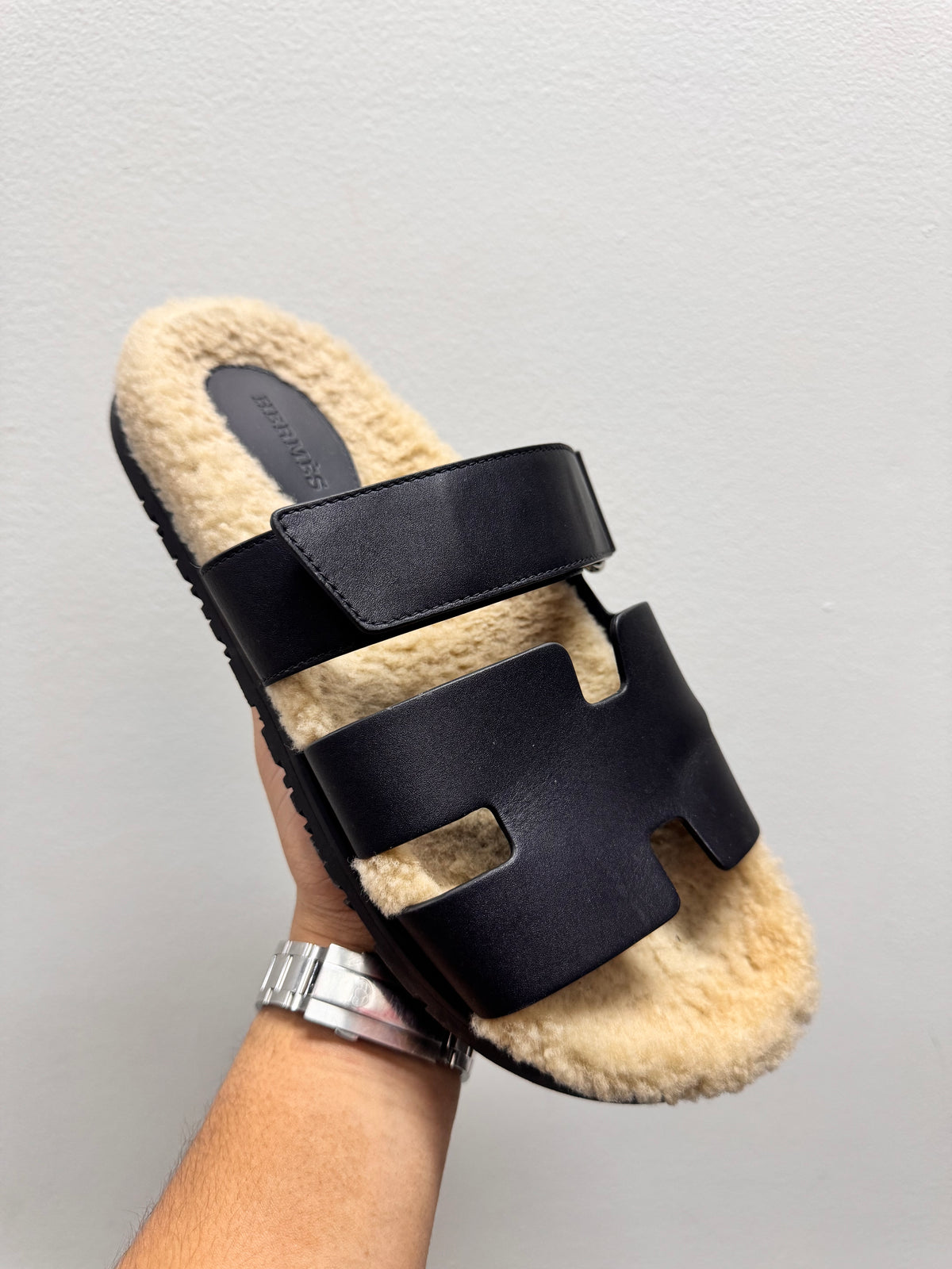 Hermes Chypre H Logo Sandals